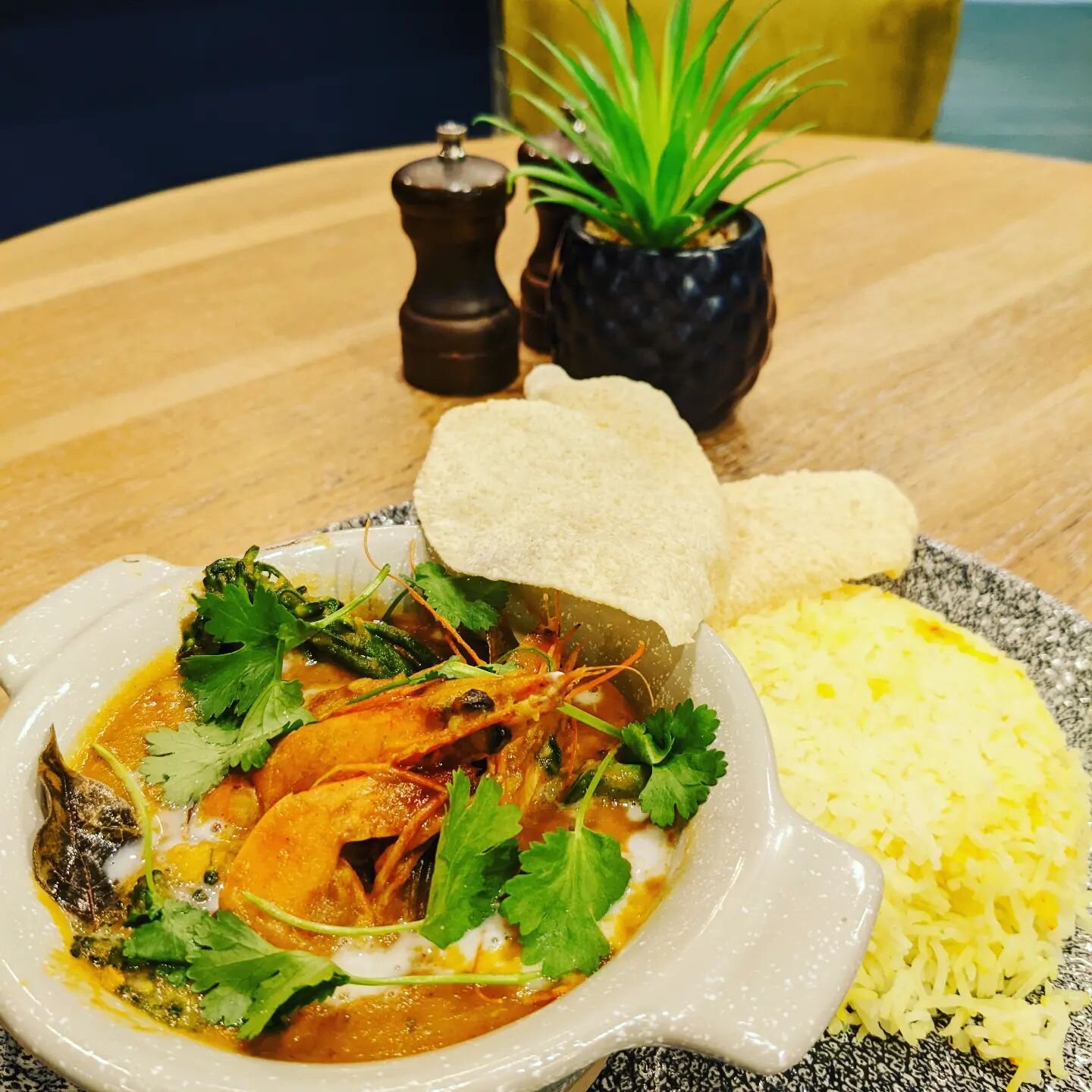 Thursday Night Special! 

This Thursday we will be serving a fantastic Mixed Seafood Goan Curry with Saffron Rice and Poppadums 🍛

Available at dinner from 6pm-9pm and includes a free dessert from the main menu! 

Book a table via the link in our bi