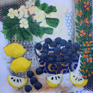 Primrose, Lemons and Grapes - Sold