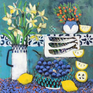 Narcissus and grapes - Sold