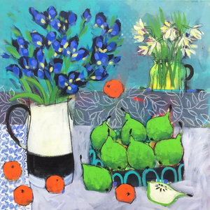 Iris and Pears - Sold