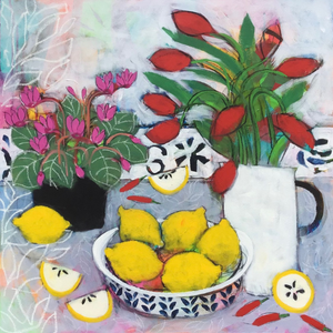 Tulips and Cyclamen - Sold