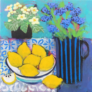 Primrose and Forget Me Nots - Sold