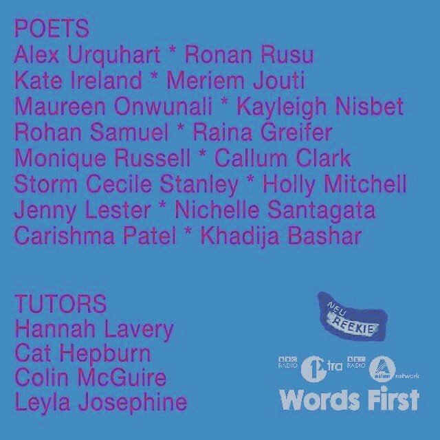 We are very excited to be meeting this lot today for the first time! Our third year doing #bbcwordsfirst and it&rsquo;s always an absolute delight and privilege to get to meet each new batch of writers and the literary gems they all being to the tabl