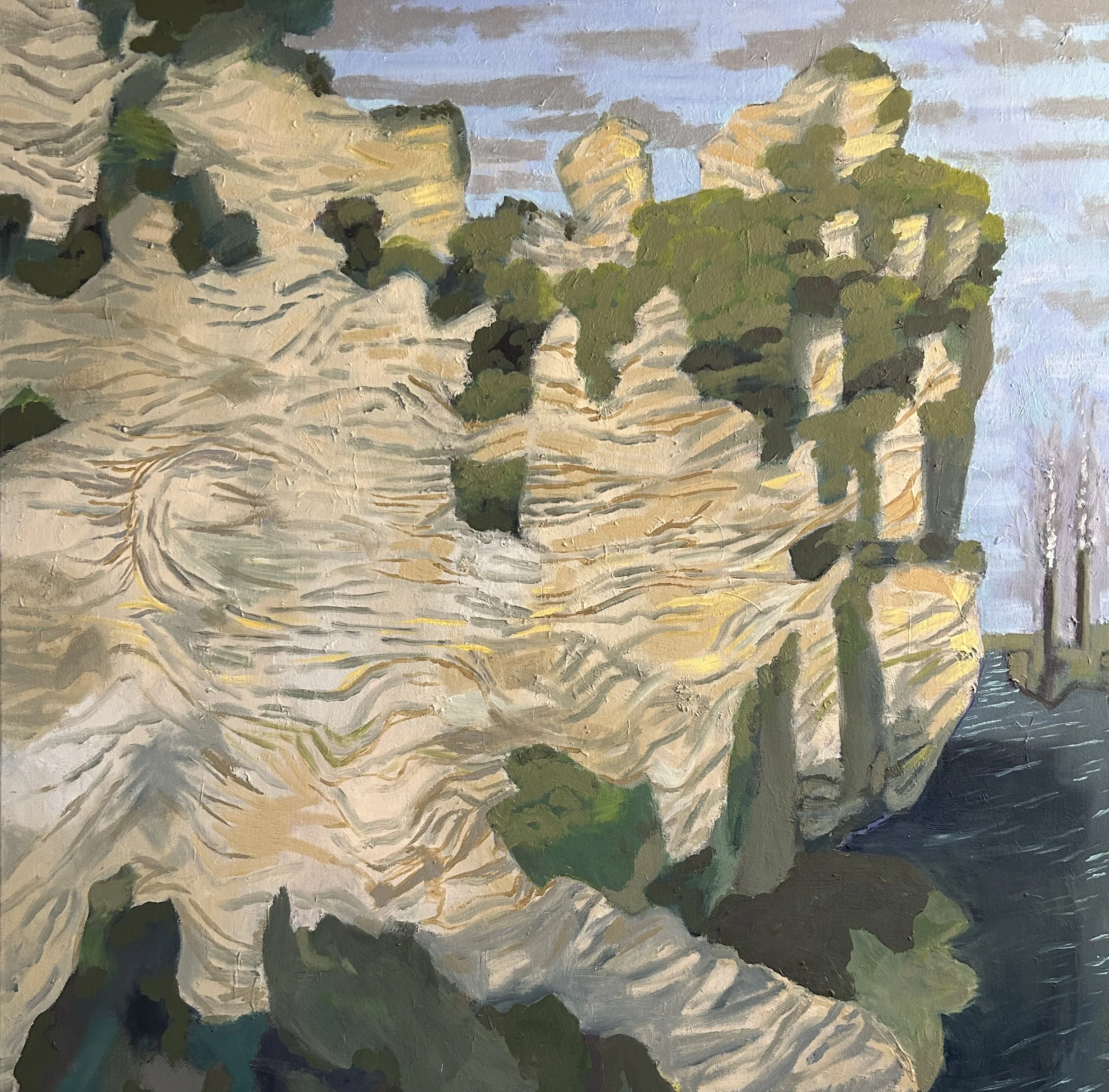 "Mississippir River Bluffs I" 30" x 30" 2025
$1,850  OIl on canvas