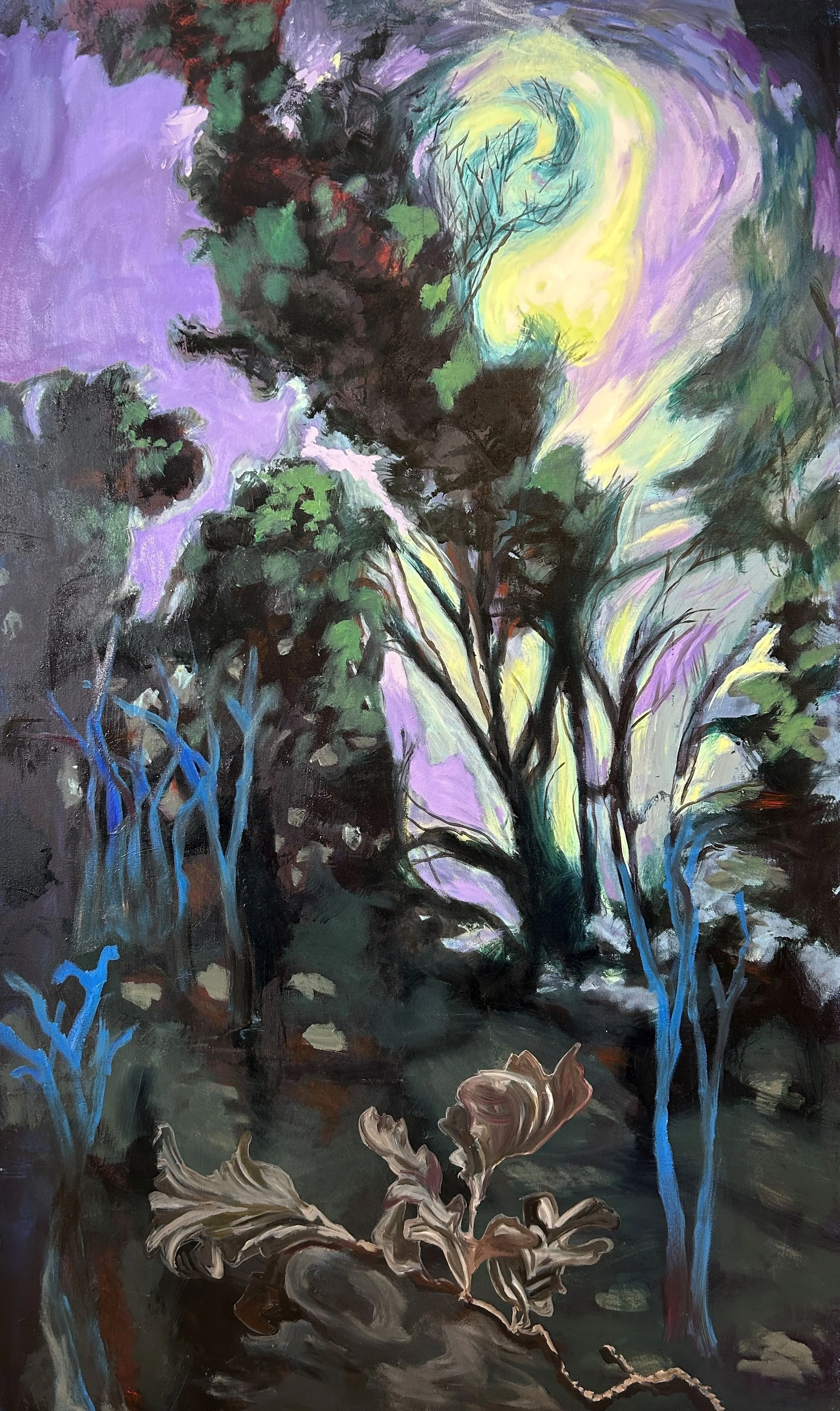 "Nightwoods" 60"x36" Oil on canvas $5200-