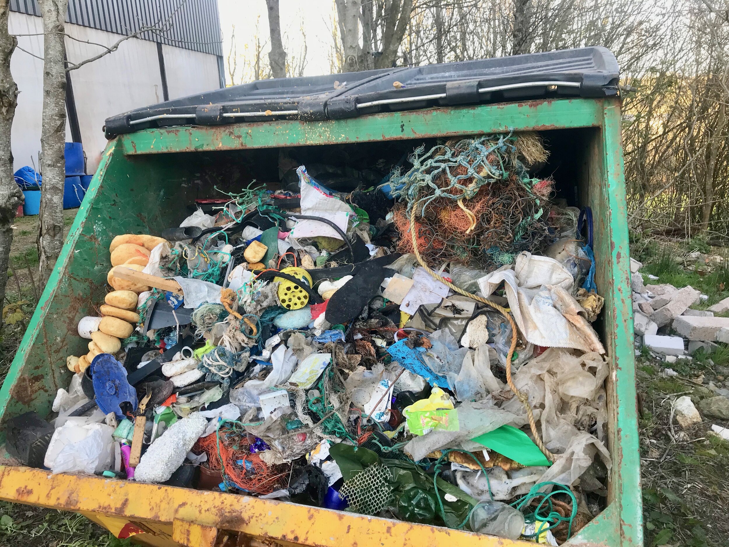 Our 1st skip load ready for pick up by Coastal Recycling