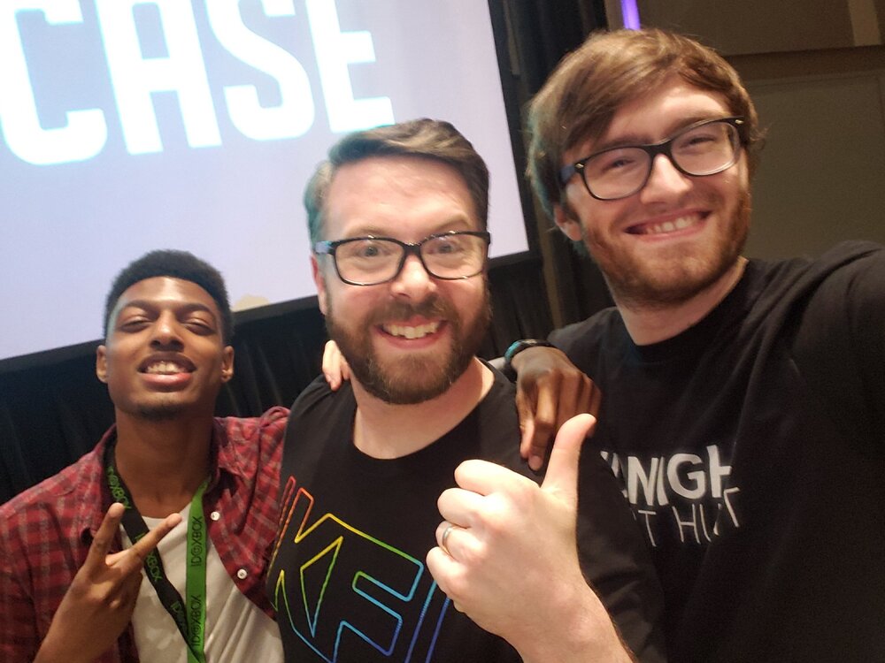  Before the Kinda Funny Games Showcase at PAX with Greg Miller and Sam, one of the developers of “Midnight Ghost Hunt” and the absolute homie 