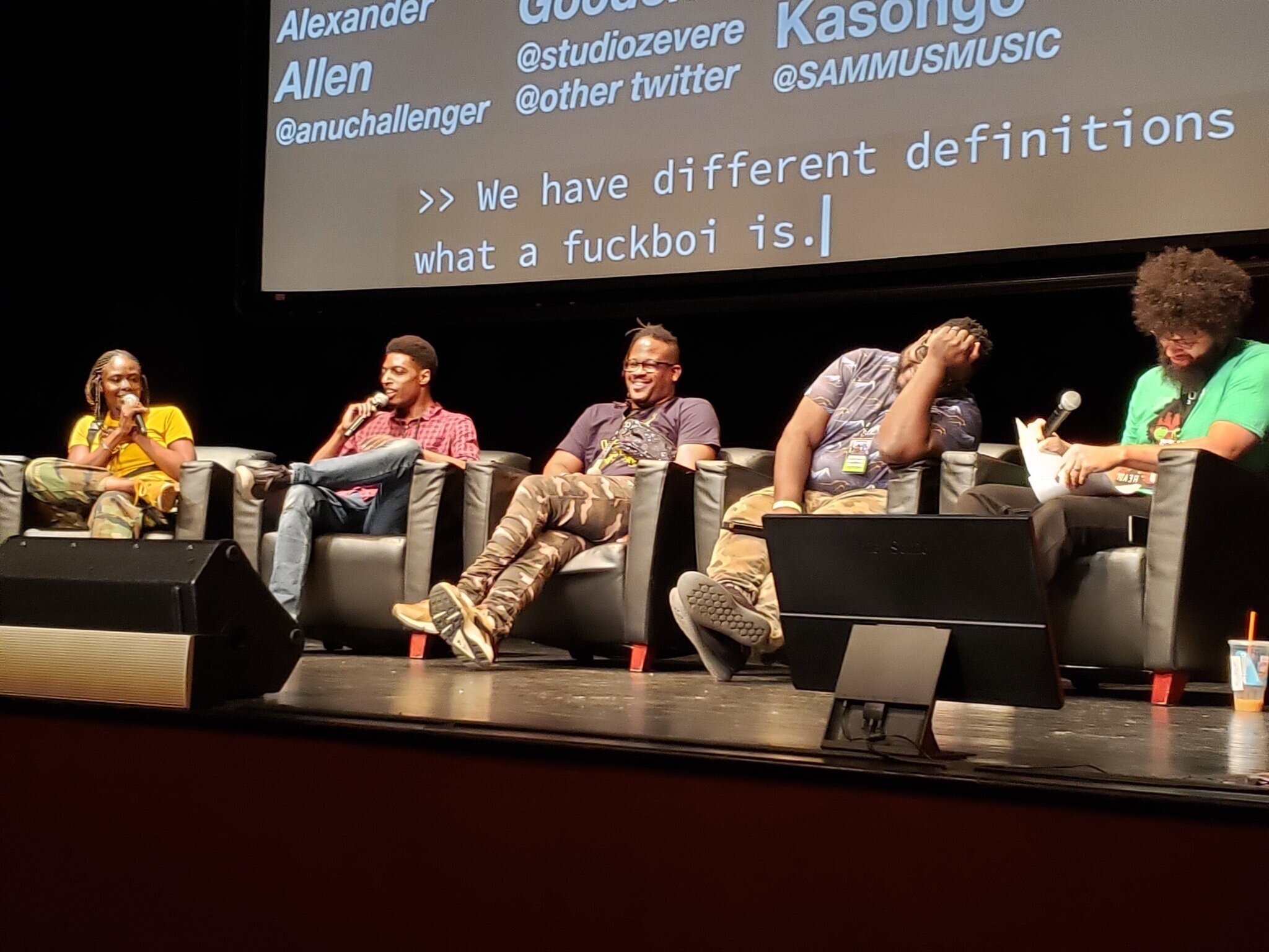  The “Hip-Hop and Video Games” panel at the Game Devs of Color Expo 