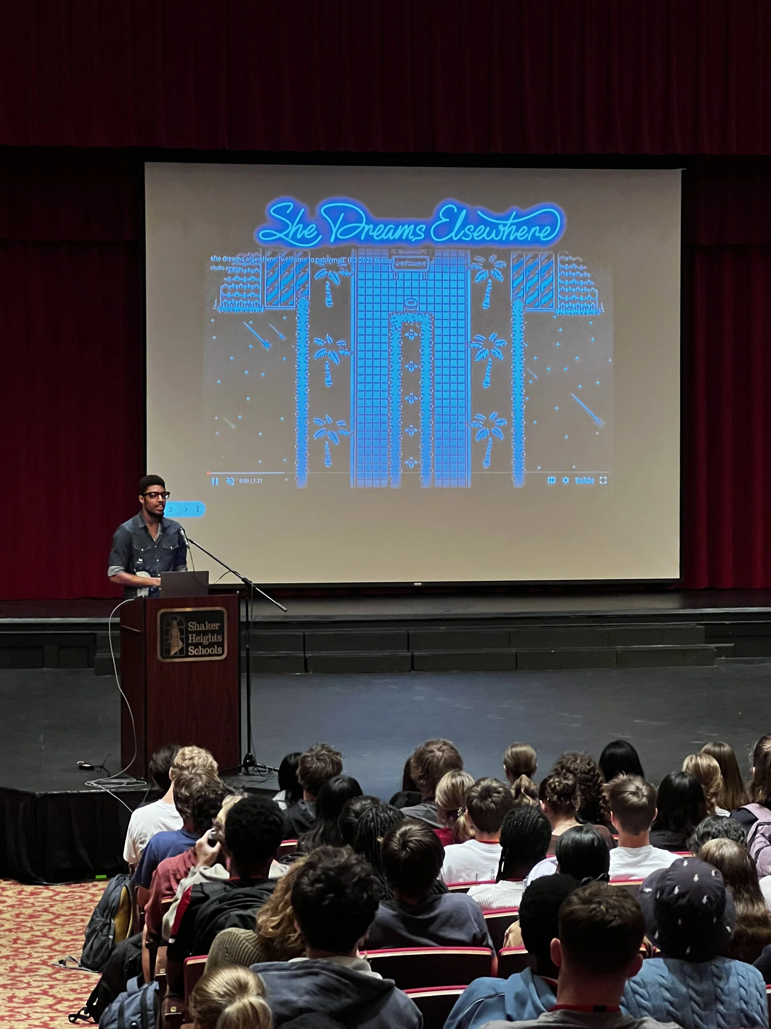  Giving a talk at my old high school :) 