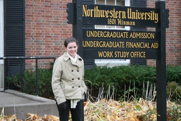 My eldest, Lauren, honing in on her first home-sweet-home away from home.
