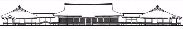 South elevation of a typical shinden estate
