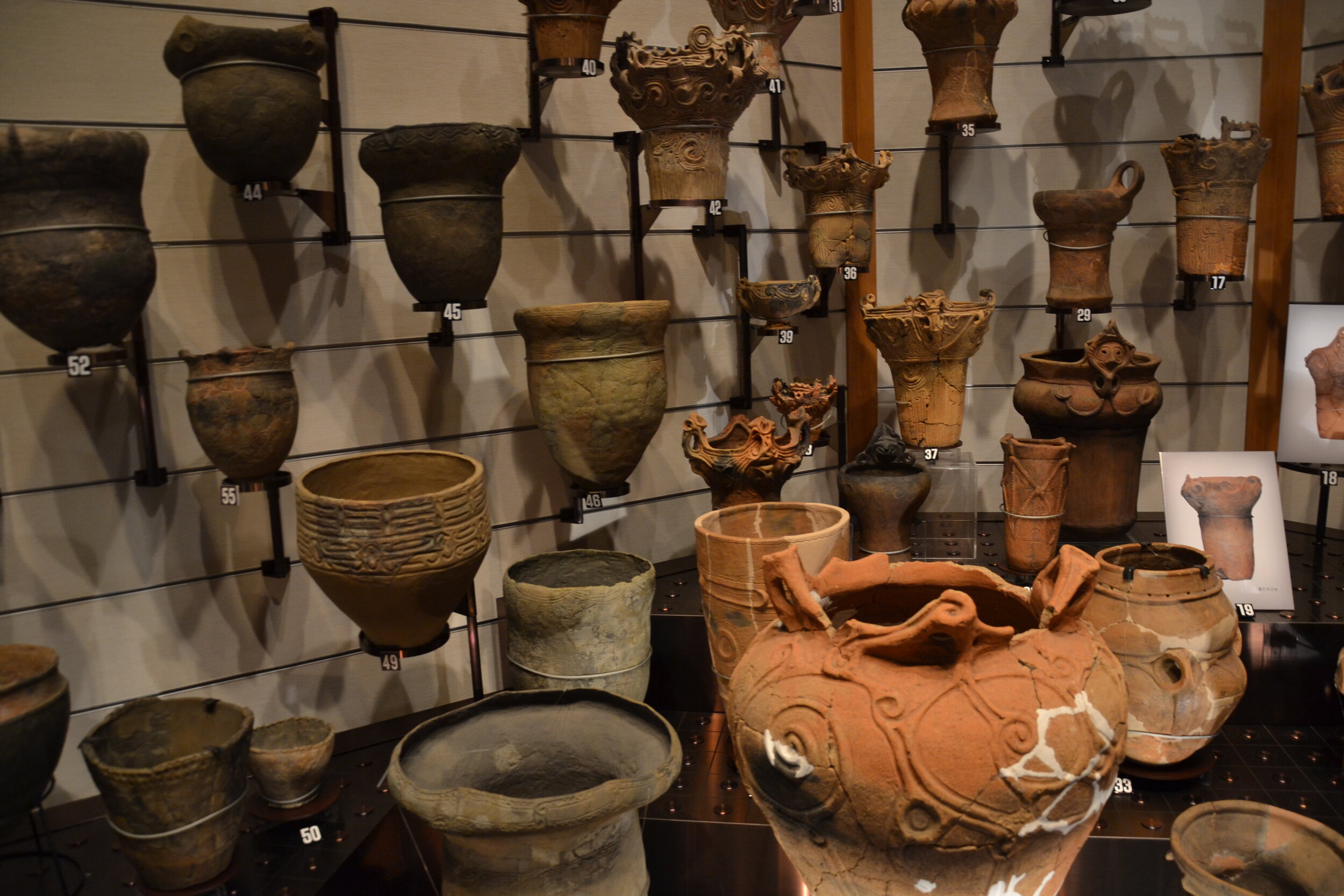  Jomon pottery. Photo by author, taken at the  National Museum of Japanese History  in Sakura, Japan 