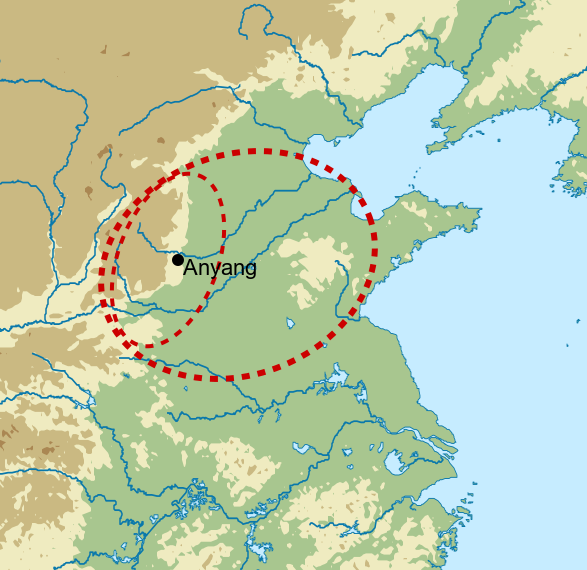 Shang Dynasty map