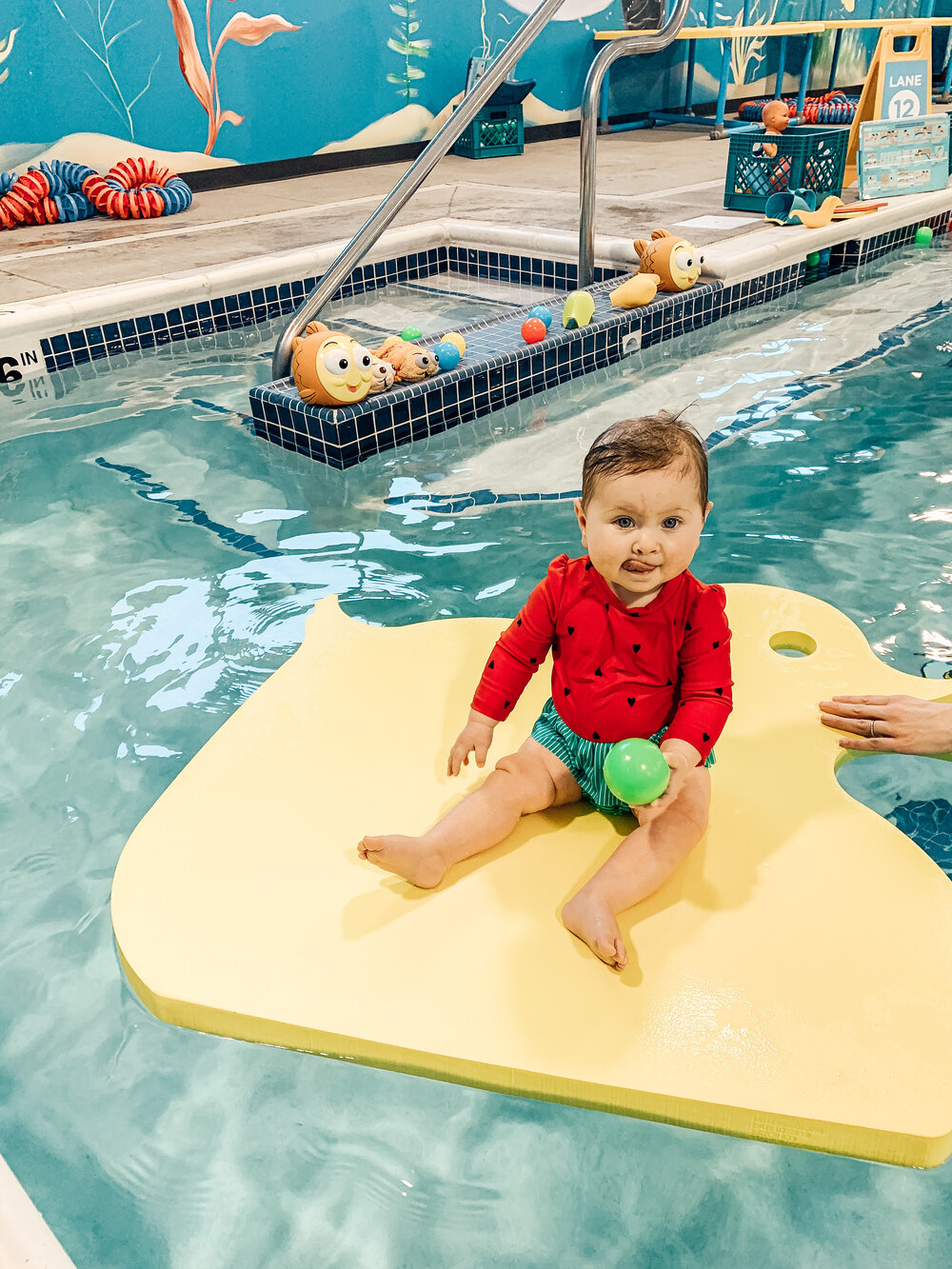 Goldfish Swim School: Why Joanie Started Swim Lessons at 4 Months Old —  Home With Joanie