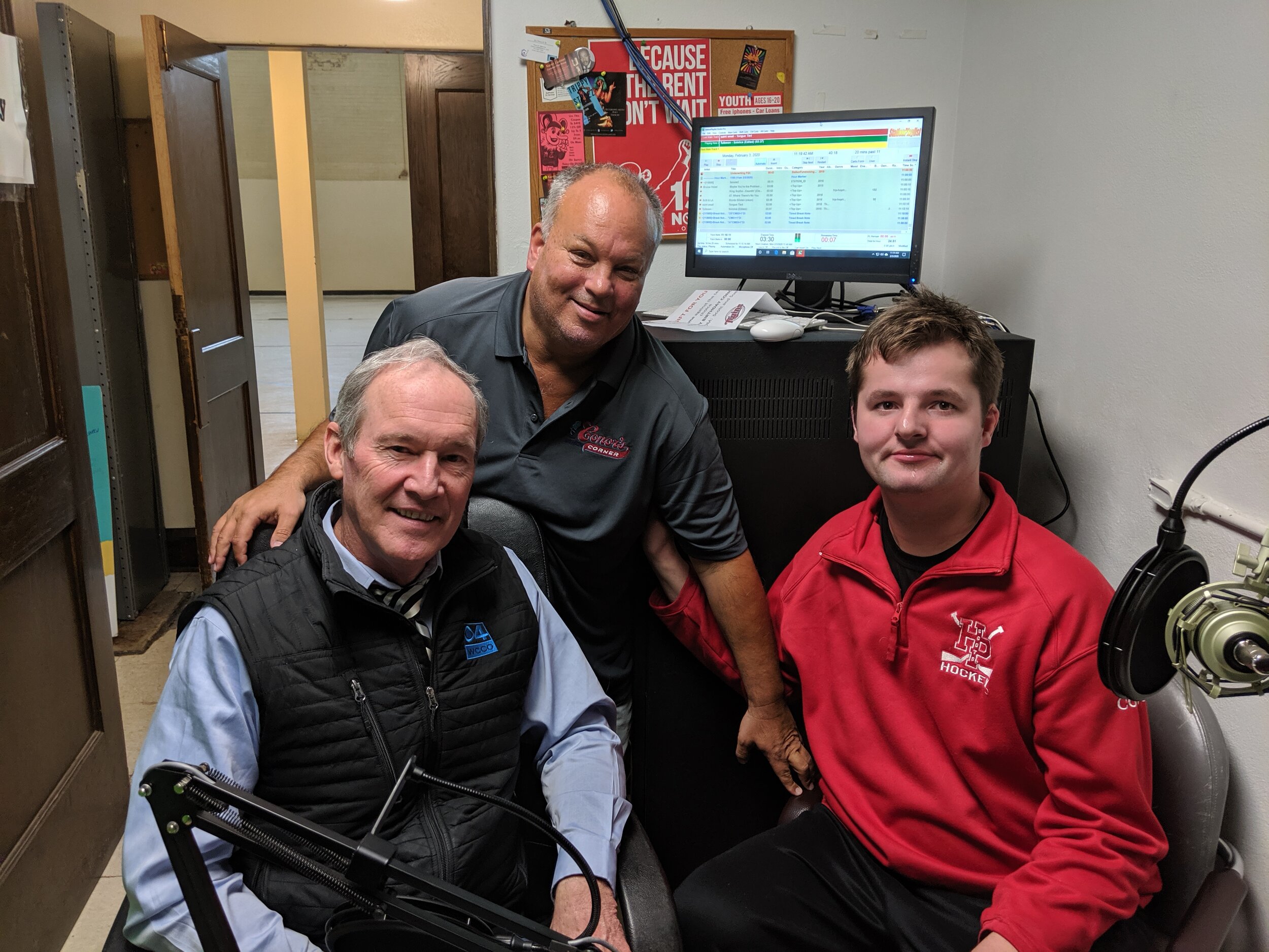  Conor, Scott and Bill Hudson of WCCO 