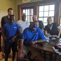 Conor and crew with the Sanneh Foundation