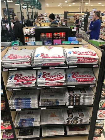 Conor’s Corner merch available at Lunds & Byerly’s