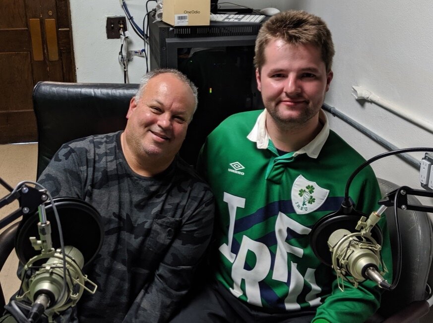 Conor and Scott celebrate at the St. Patrick’s Show