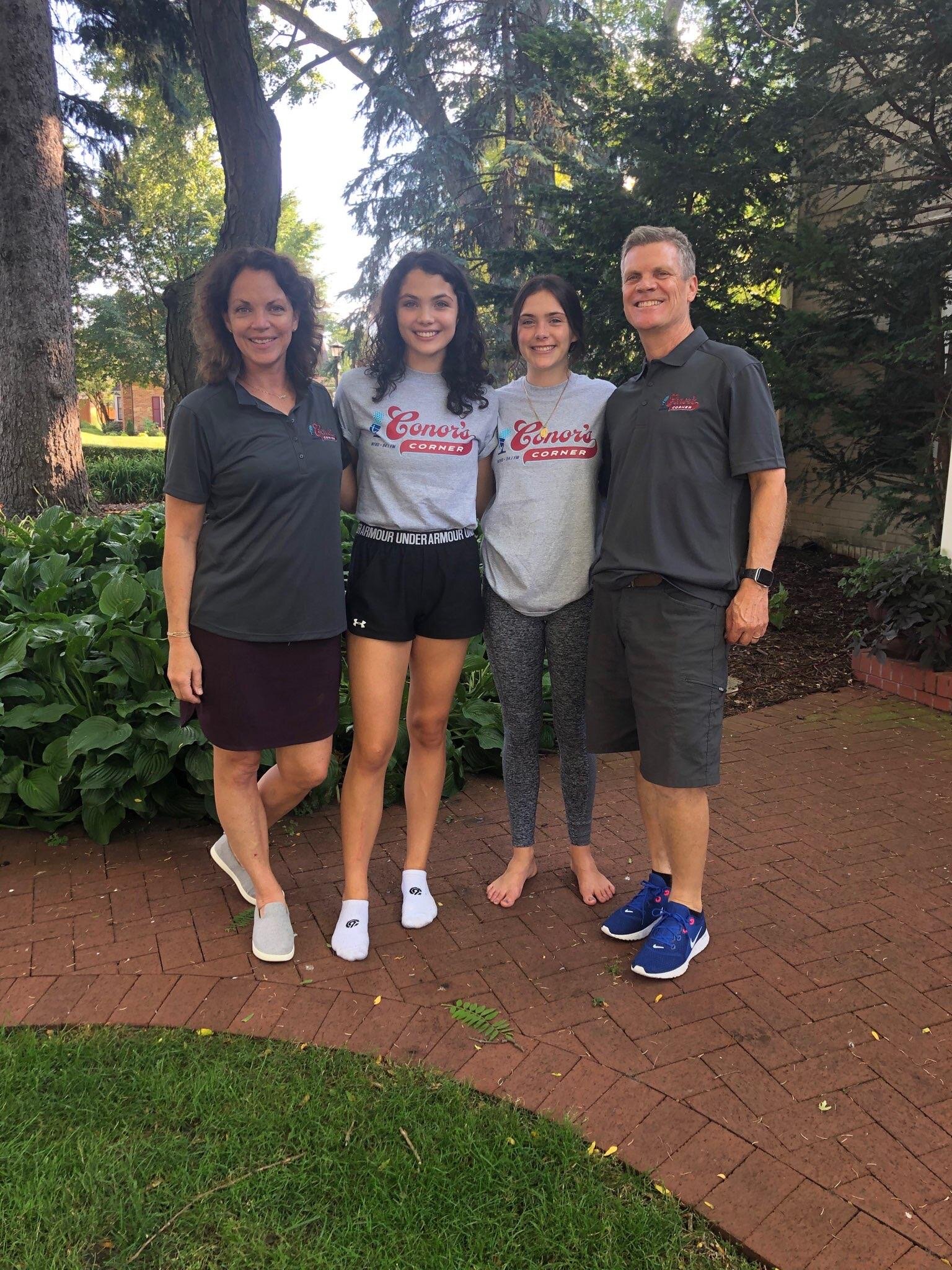 Tammy, Caroline, Maria and Larry Kuenster, Saint Paul