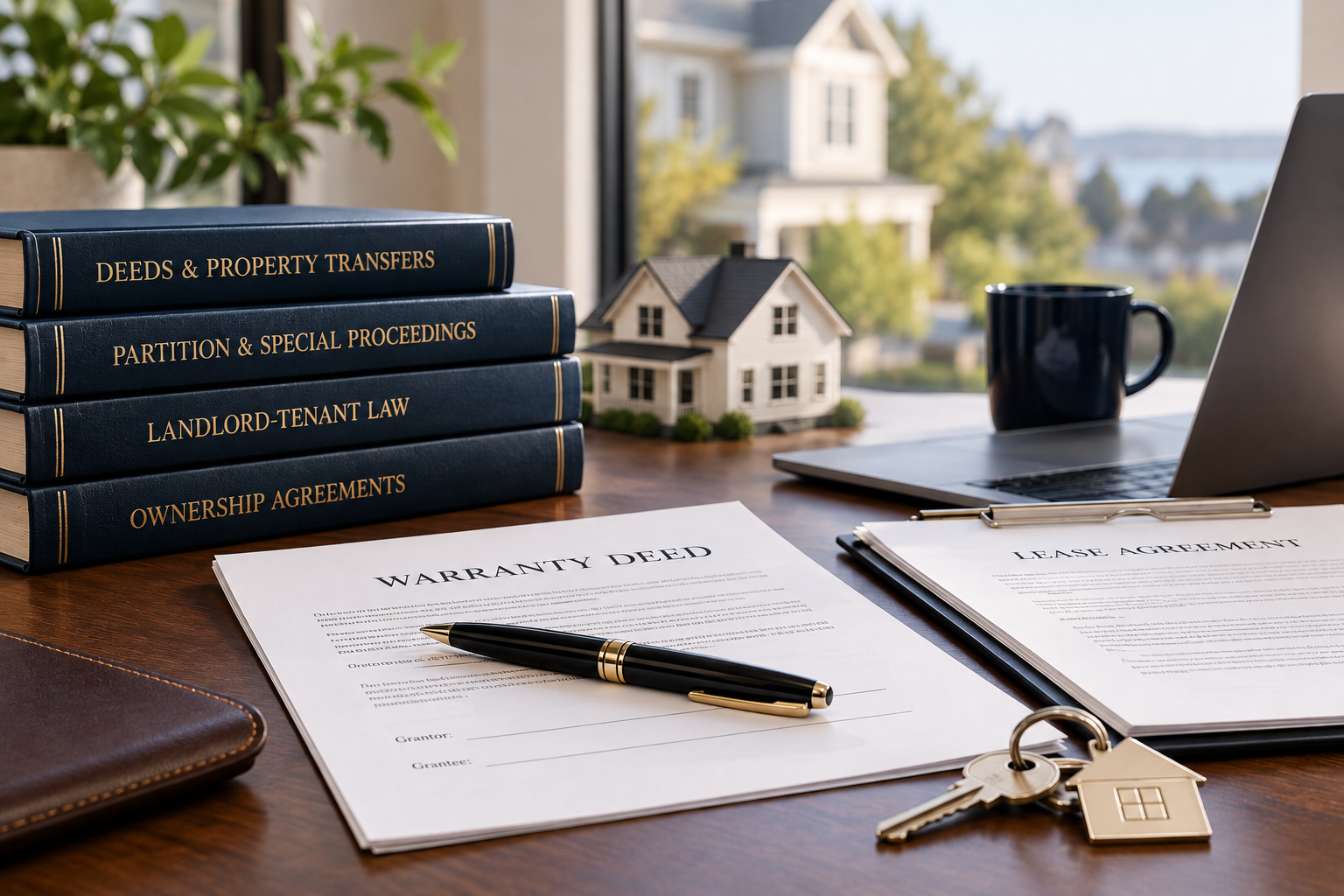 North Carolina real estate law services for deed preparation, property transfers, partition proceedings, joint ownership agreements, and landlord-tenant matters.