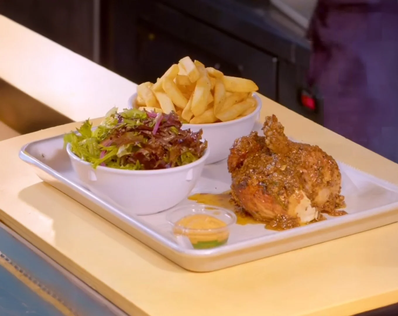 Poulet Frite the Risbo Way Rotisserie Chicken in Brooklyn