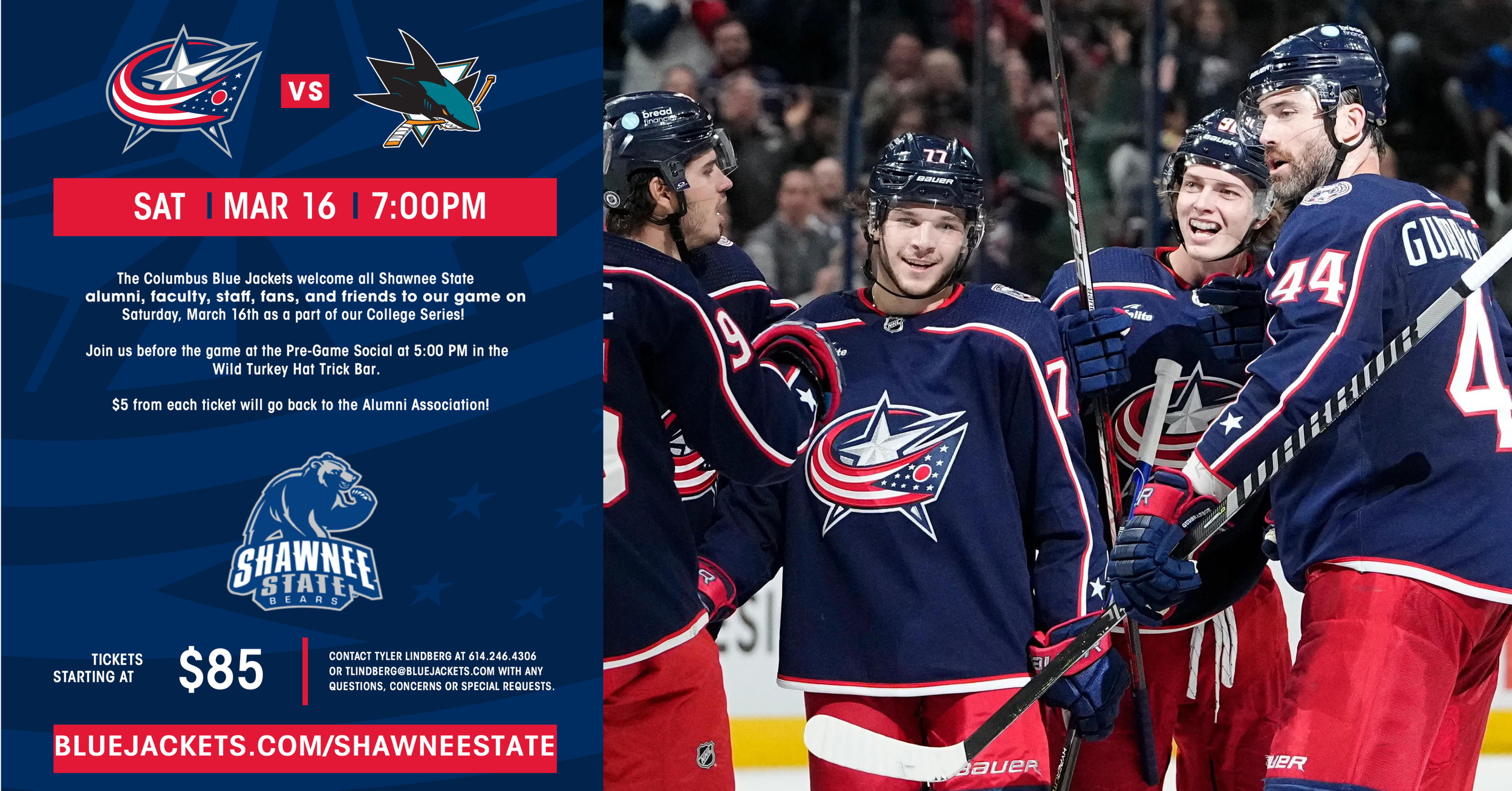 SSU Night with the Blue Jackets