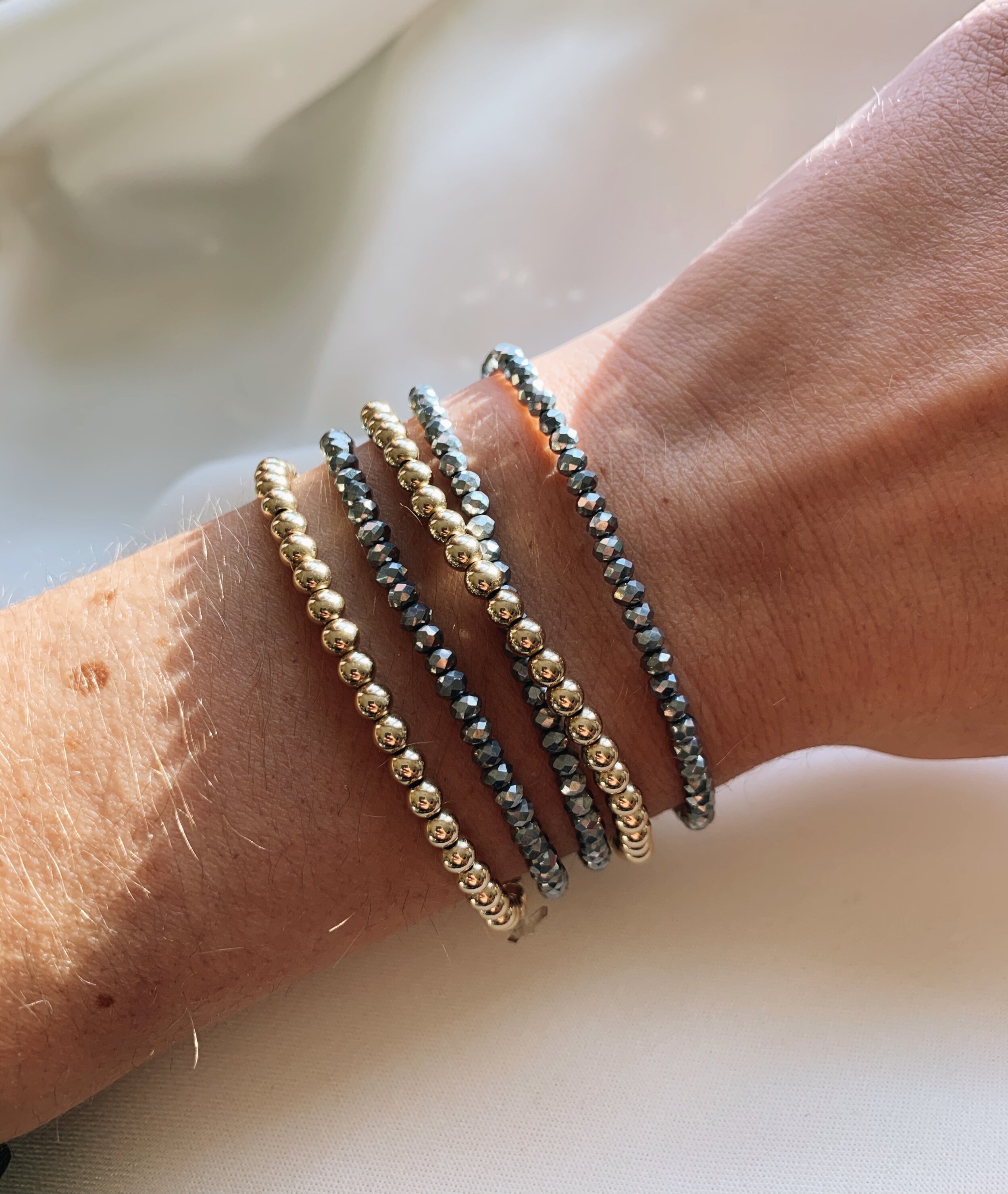 Gemstone Bracelet Trio