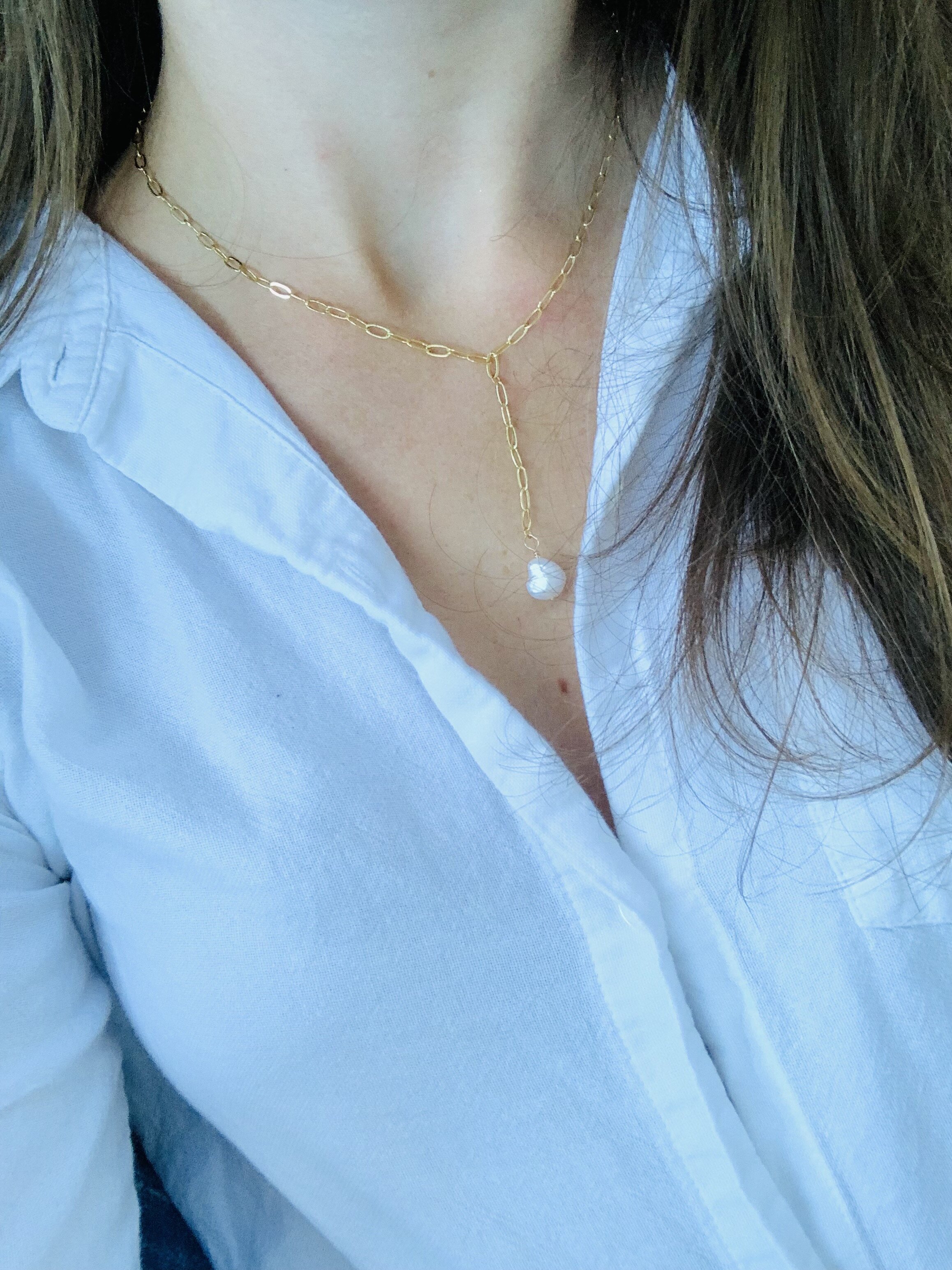 Pearl Teardrop Necklace