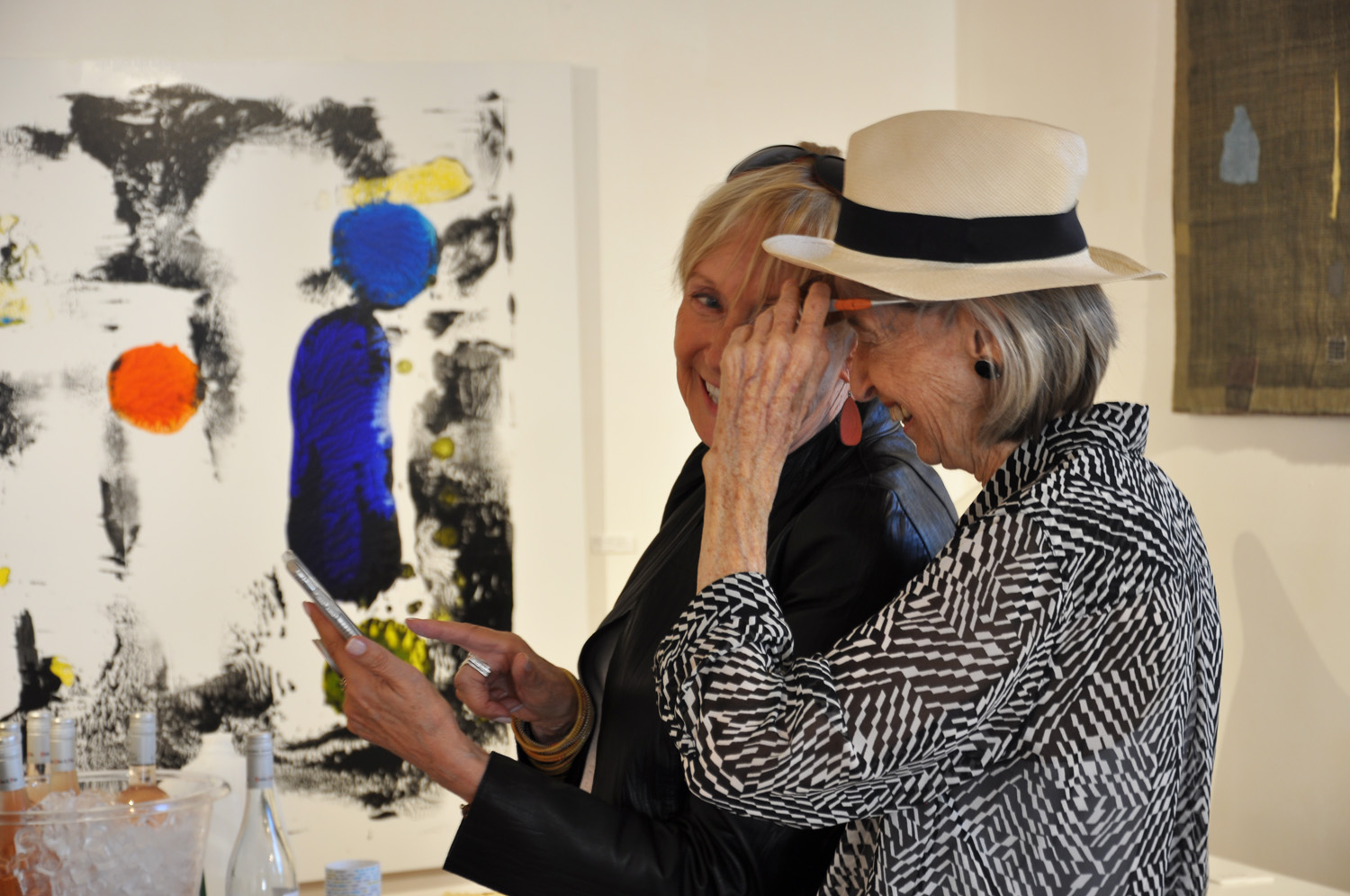 Susan Rodgers (right) gallery visit