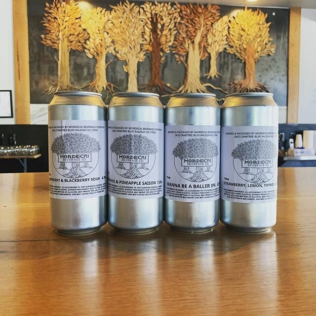 16oz Crowler cans now available! Check the cooler for our beer to go! $5 per can or $16 for a 4-pack, mix and match! Make sure to grab some of these for the pool or beach next week. 
We also have two new beers on draft today with a third tomorrow - 
