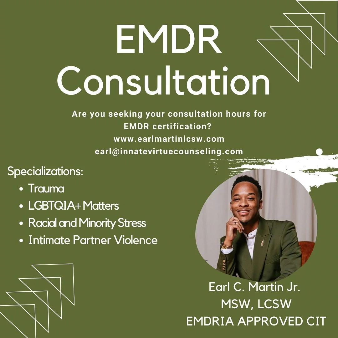 ✨ Now offering EMDR Consultation ✨
Are you working toward EMDR certification? As an EMDRIA Approved Consultant-in-Training (CIT), I provide consultation for clinicians seeking their hours. My specializations are in the intersections of trauma, LGBTQI