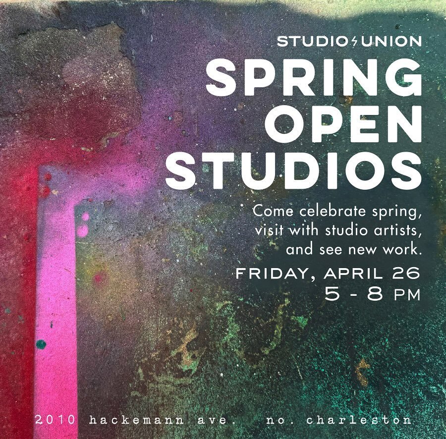 FRIDAY! We can&rsquo;t wait to see y&rsquo;all! 
We&rsquo;ve got studio sales from our painters and potters, refreshments, corn hole and a DJ spinning records that just might shift us to a dance party ✨💖