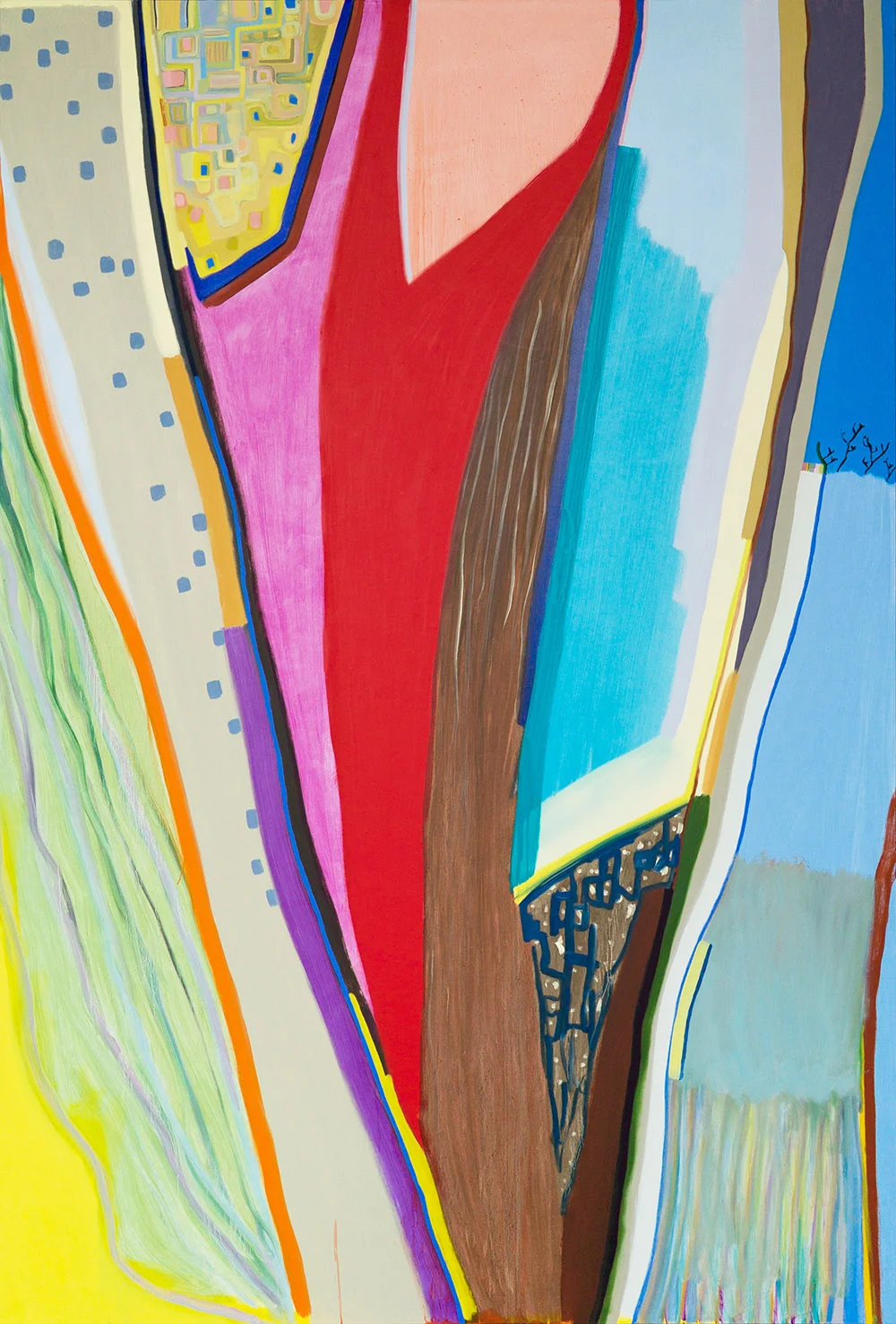 Light Translation Device (2016), 250 x 170 cm, oil on linen