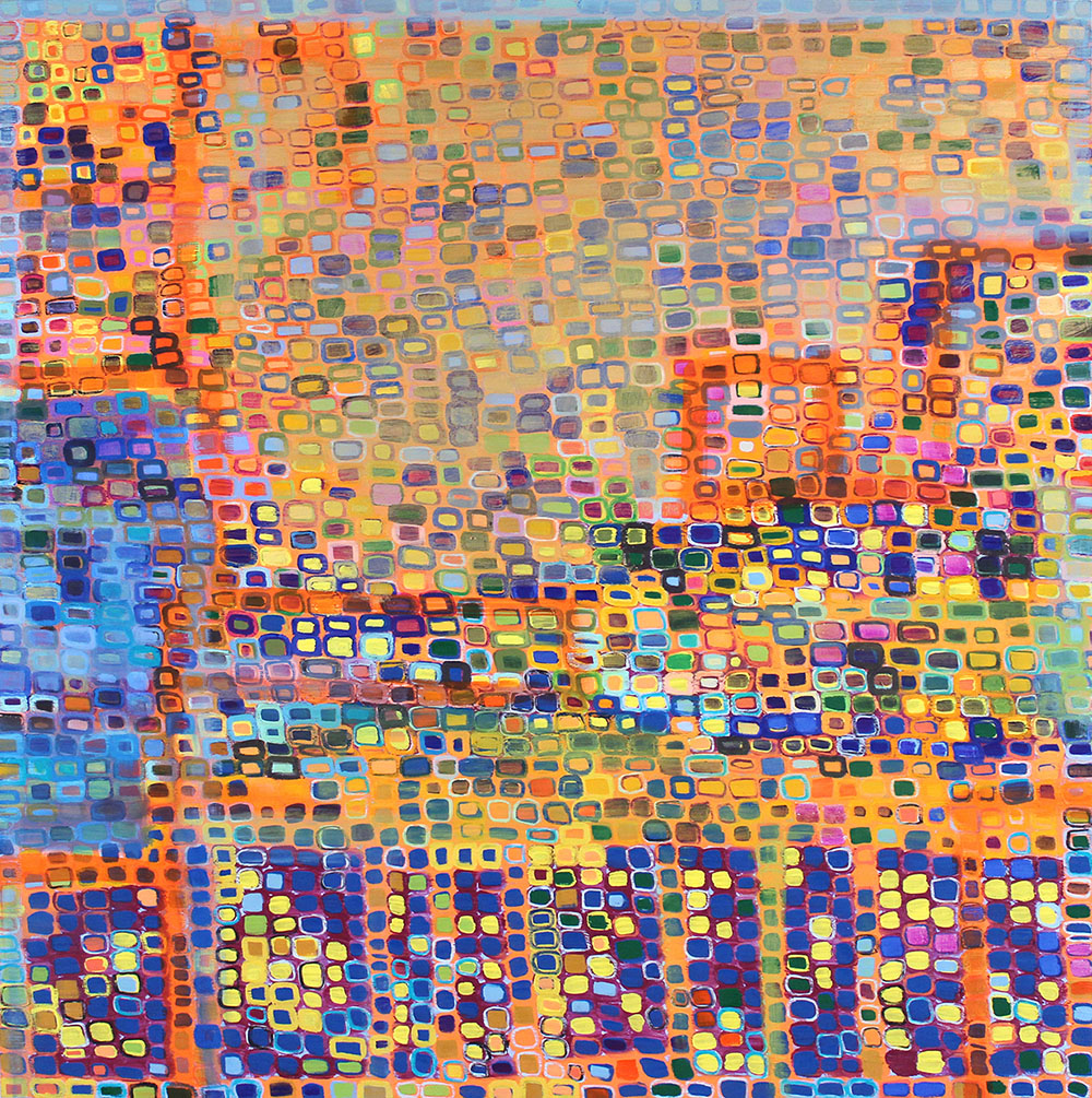 Childhood Revisited (2014), 127 x 127 cm, oil on linen, sold