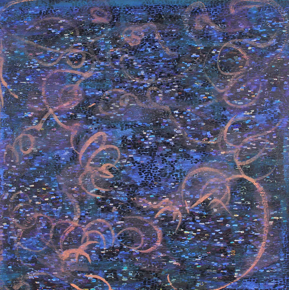 Deep Ocean Meditation (2015), 127 x 127 cm, oil on linen