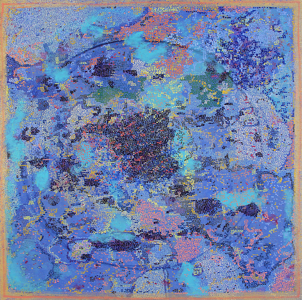 Shimmer (2014), 127 x 127 cm, oil on linen, sold