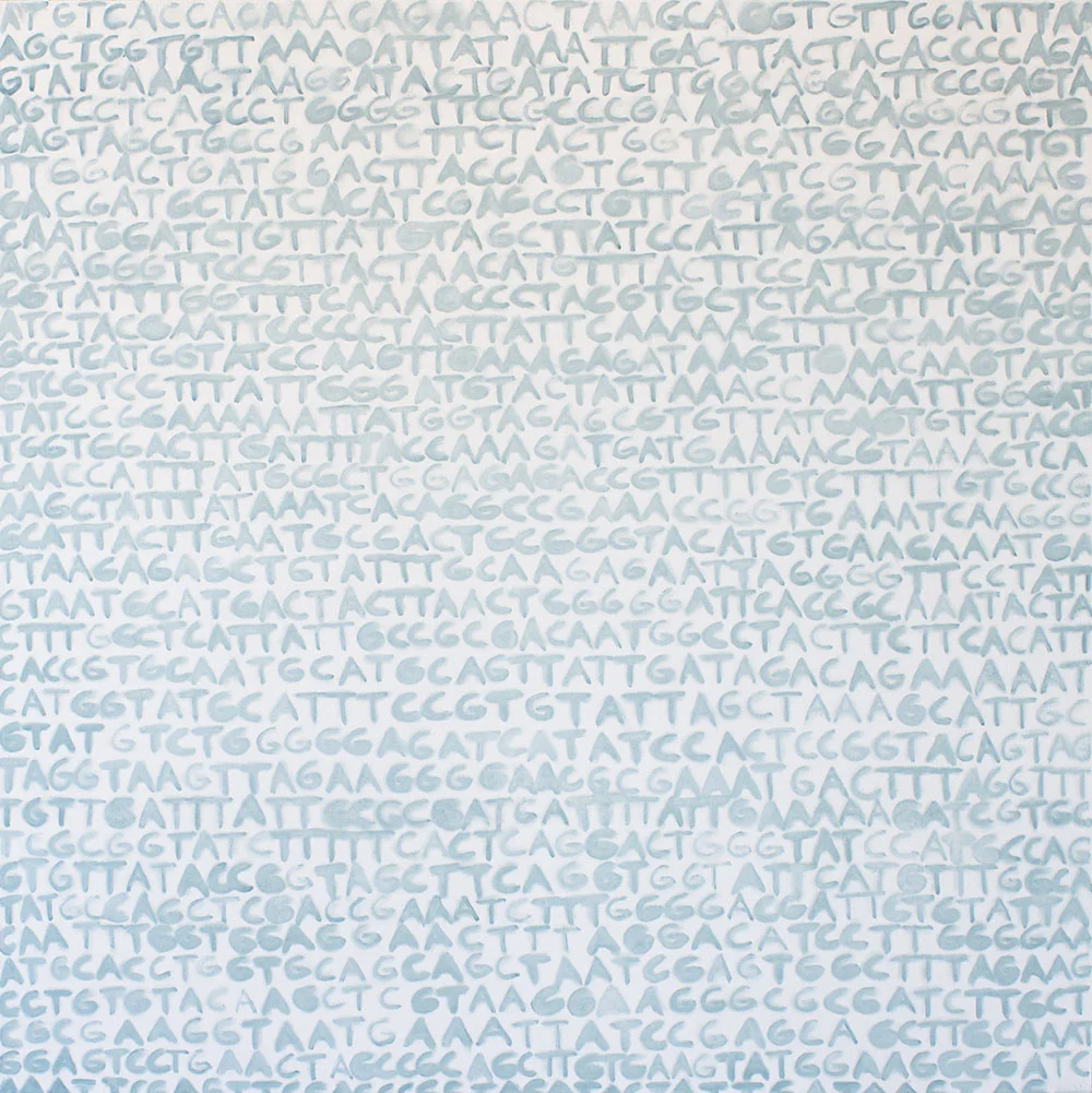 Wheat (RuBisCO) (2018), 125 x 125 cm, oil on linen