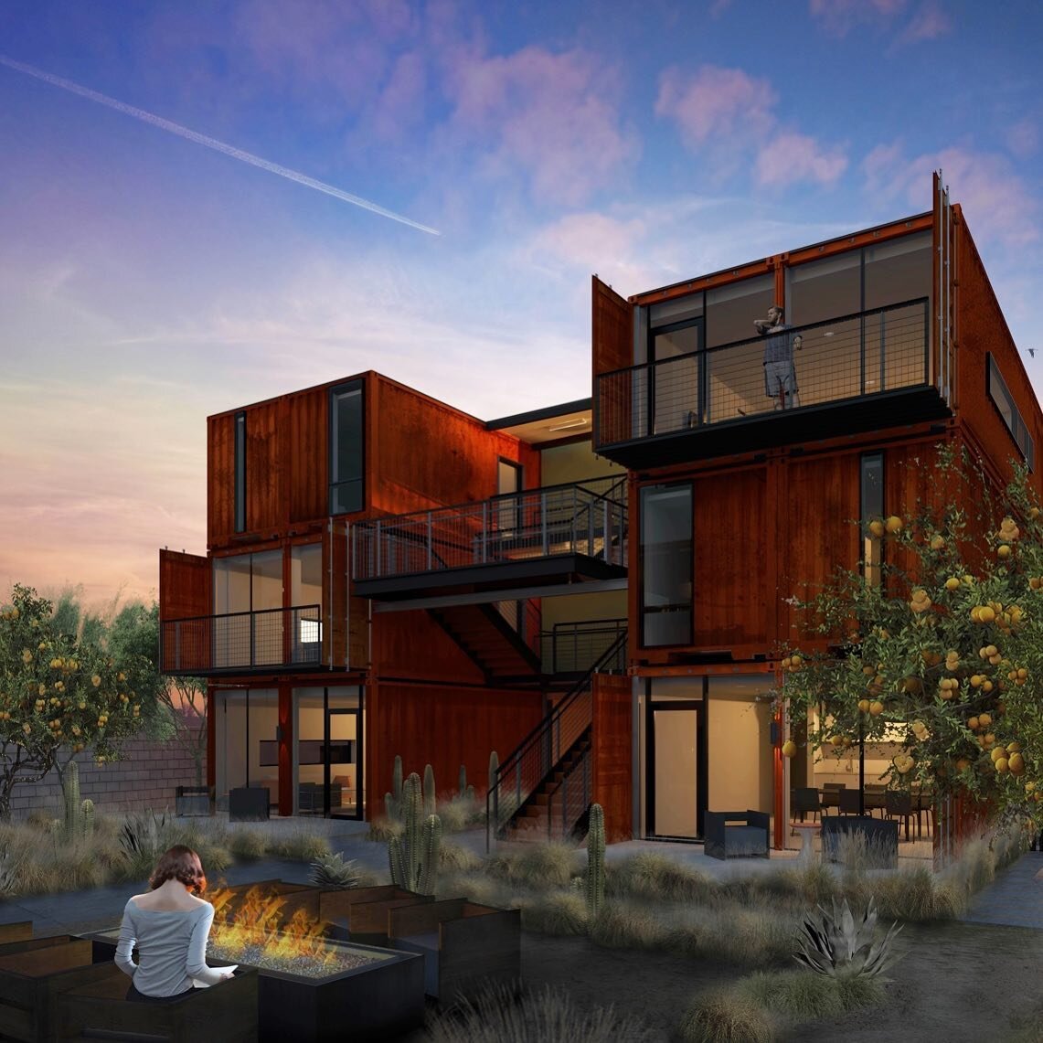 Coming late 2020- modern, spacious living in re-purposed sustainable shipping containers!  See website in bio