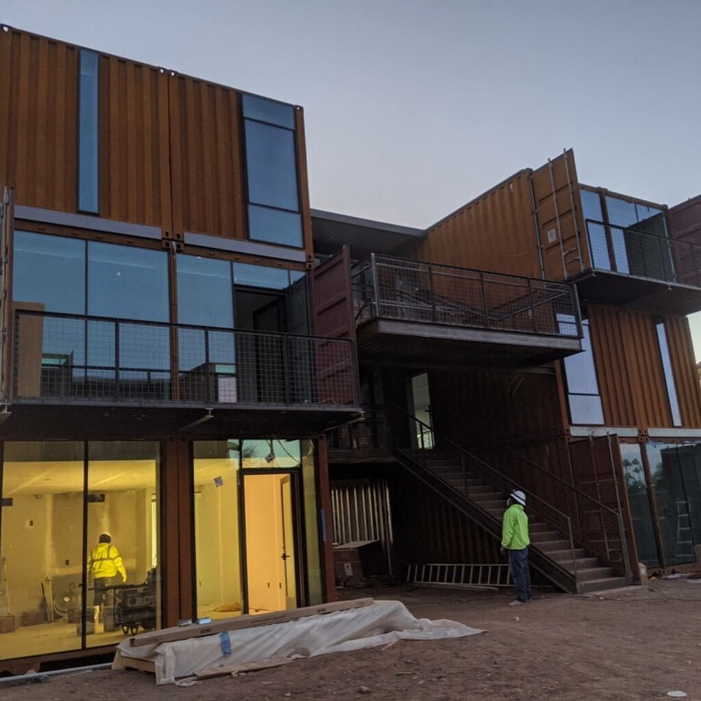 The work continues!  We hope to be renting these beautiful, modern residences starting in January.  Please visit liveinfreight.com and join the interest list for updates.  #freighttempe #containerhome #tempe