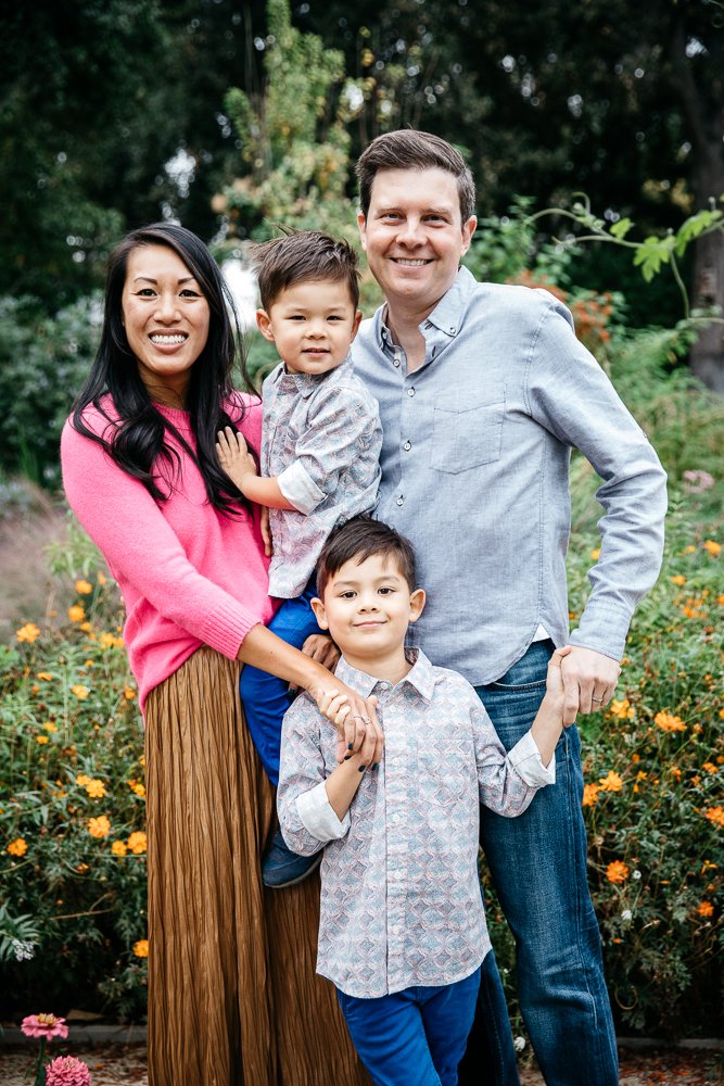 outdoor garden family photography session in Palo Alto, CA by Al