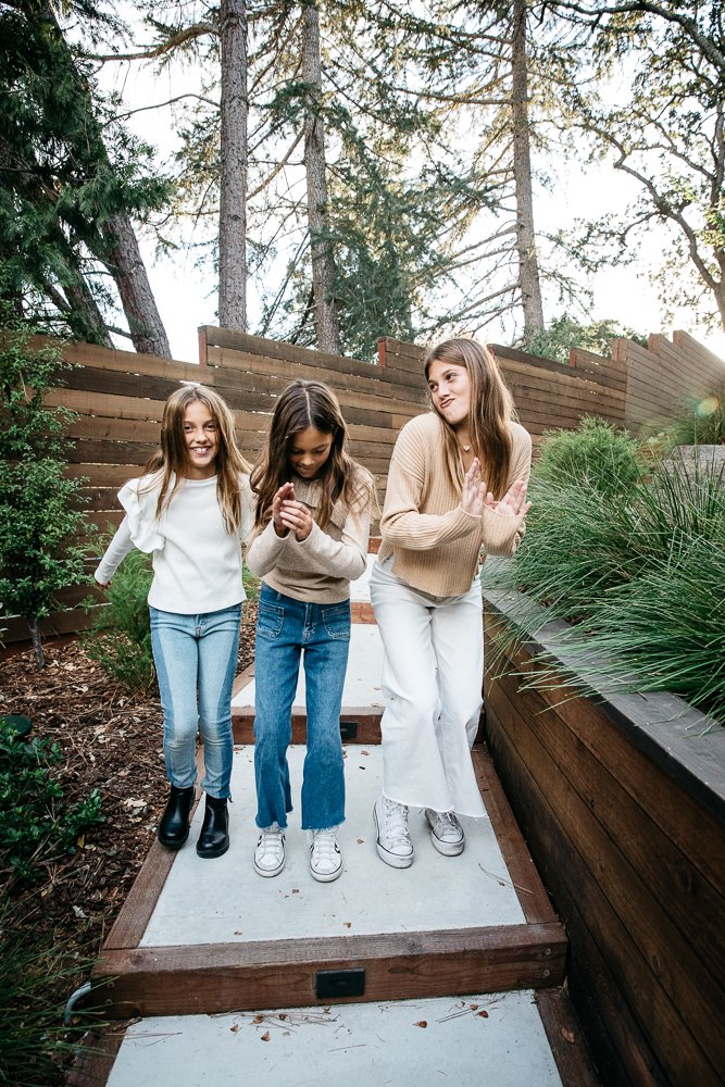 family photography session for family of five at home in Lafayet