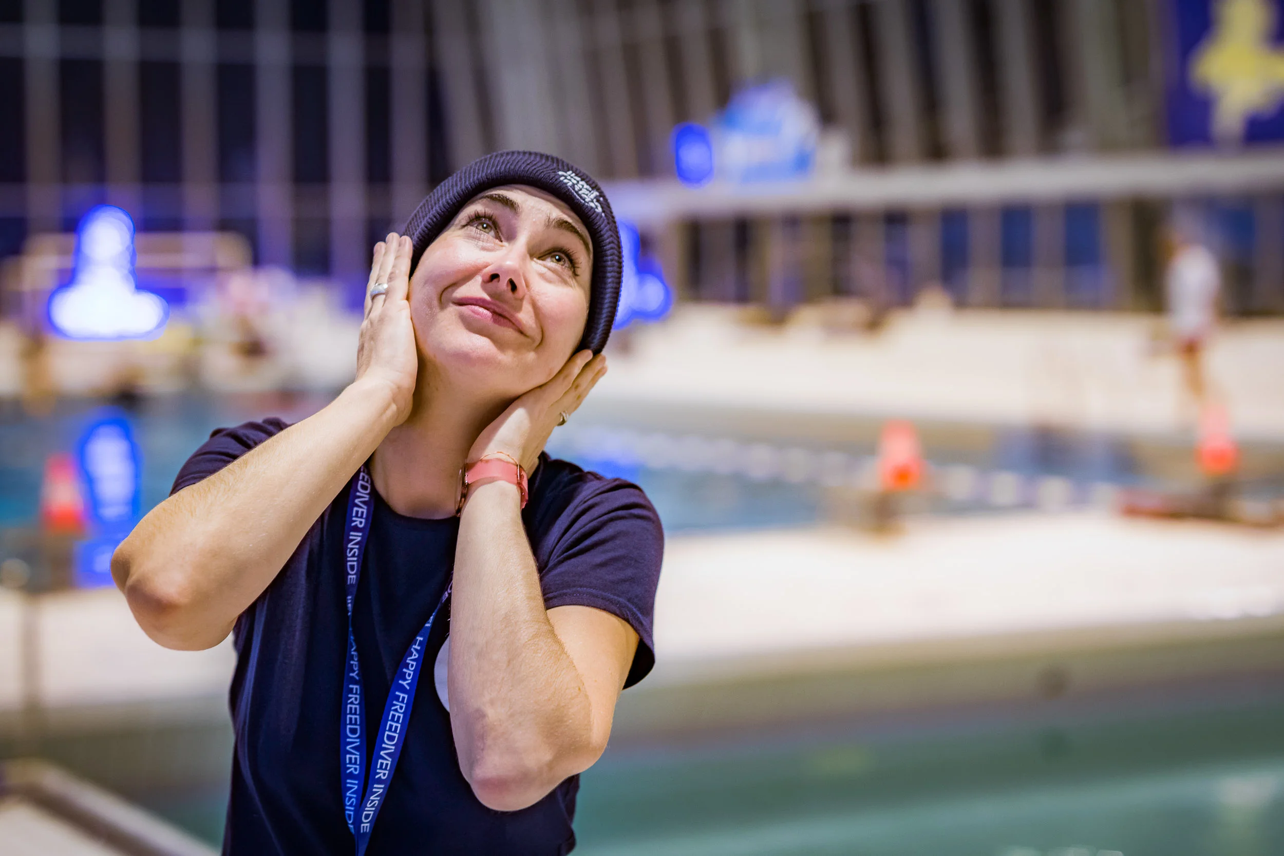 Photo taken at an apnea competition in Brussels