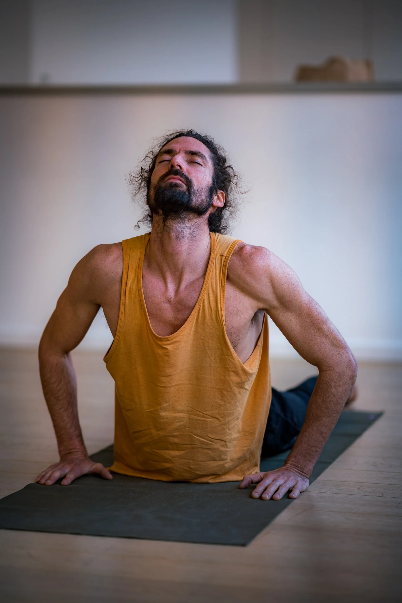 Yoga in a company done by a photographer in Brussels