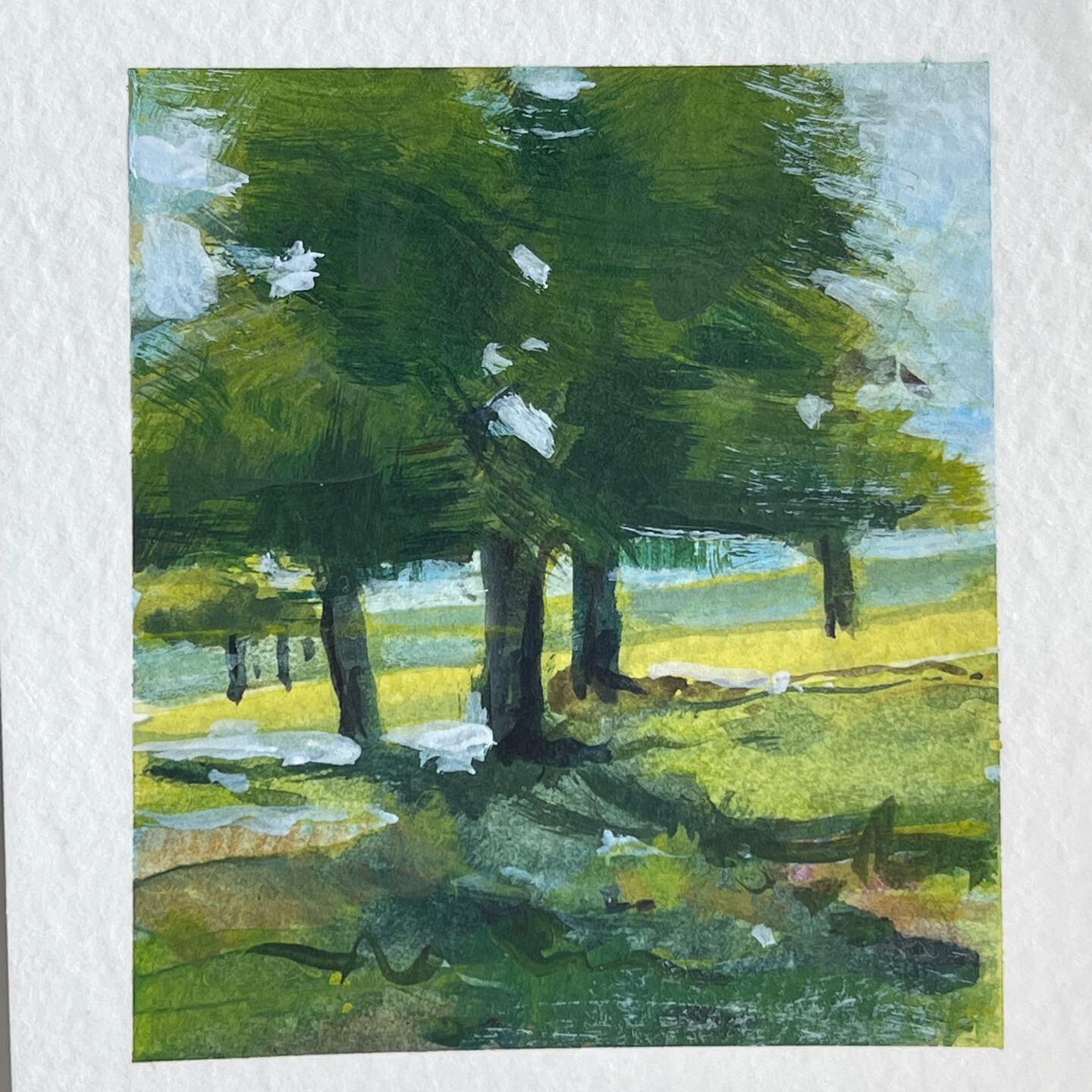 Studies of luscious &lsquo;clumps&rsquo; of trees on a summer&rsquo;s day