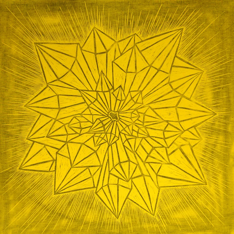 YellowRose_BlackInk_Yellow100%Cotton_24x24.jpg