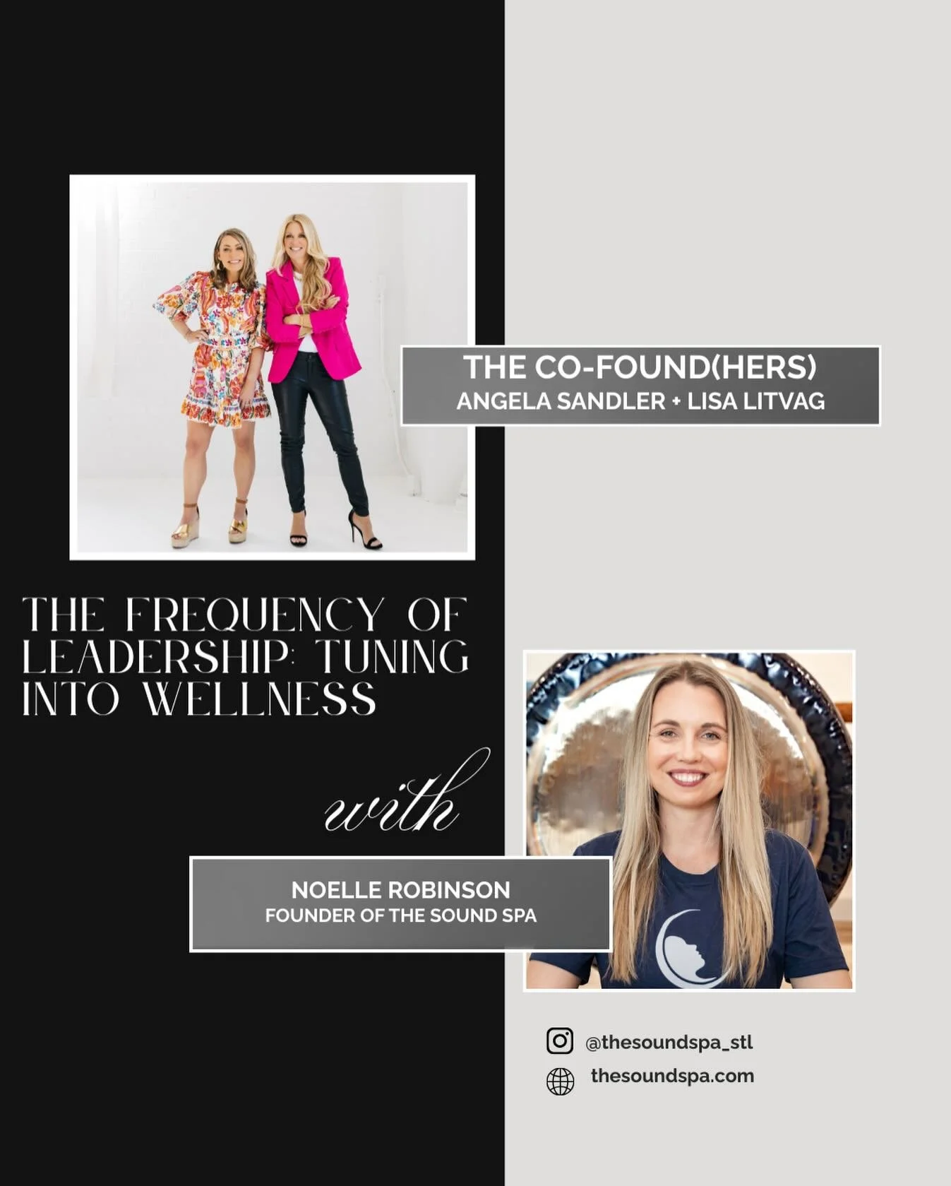 Tomorrow, we&rsquo;re tuning into another frequency. Our guest is Noelle Robinson, Founder of The Sound Spa✨ 

We&rsquo;re diving into Noelle&rsquo;s story, what a sound spa is all about, and soaking up every good vibe from this conversation. 

Catch