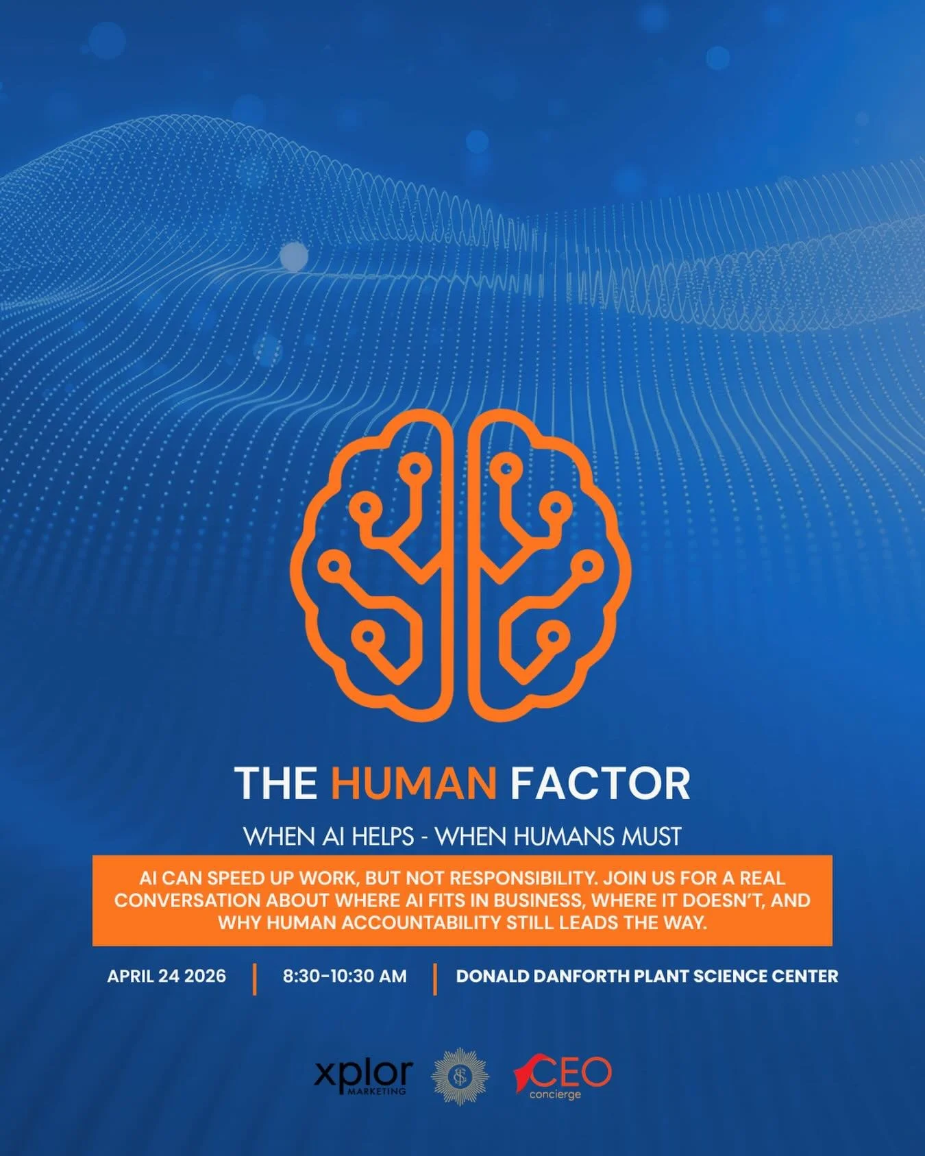 AI is everywhere, but where do&nbsp;we&nbsp;fit in? 
Don&rsquo;t be fooled this April Fools&rsquo; Day!&nbsp;Join us for&nbsp;&ldquo;The Human Factor: When AI Helps &ndash; When Humans Must.&rdquo;&nbsp;A down‑to‑earth conversation on using AI wisely