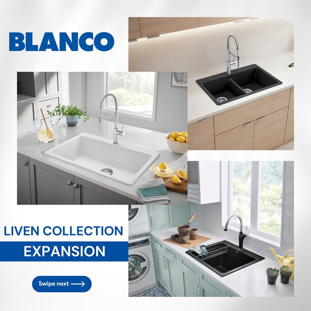🌟 Exciting News! 🚀 Introducing the latest additions to the LIVEN collection from BLANCO &ndash; 6 stunning sinks in 8 vibrant colors! From the sleek LIVEN Bar to the spacious LIVEN 33&rdquo; 1-3&frasl;4 Low Divide, elevate your space with style and