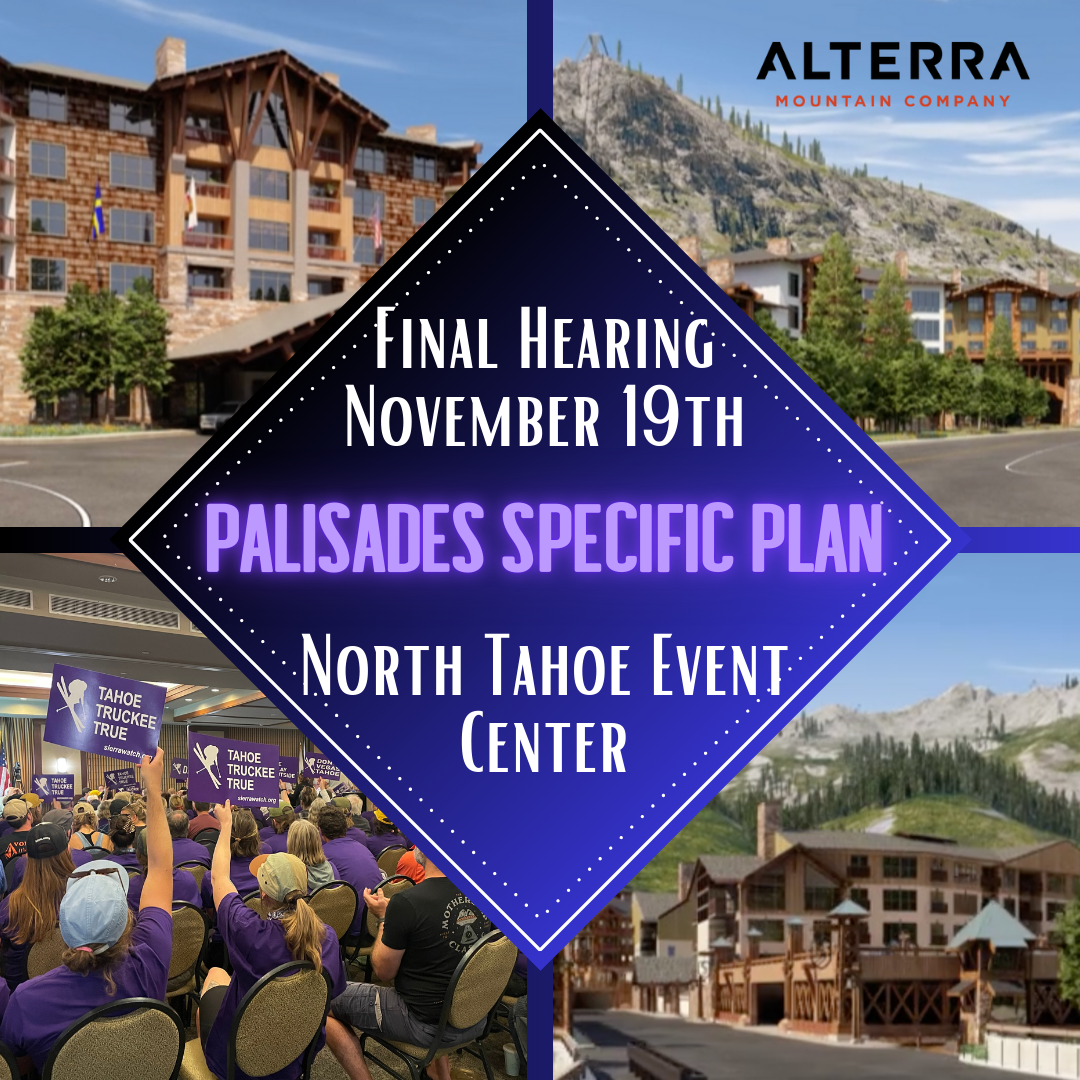 Placer Board of Supervisors - Final Palisades Hearing