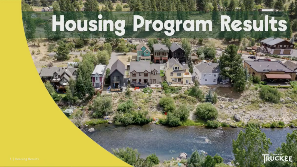 Housing Program results presented to Truckee Town Council